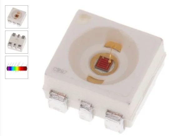 50 шт. La G6SP 3528 SMD красный светодиодный LAG6SP PLCC6 0.5 Вт Мощность 3528 шесть футов красный автомобиль