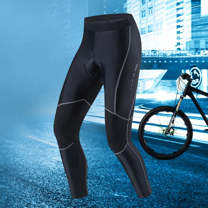 Santic велосипедные брюки зимние теплые Licra Ciclismo Hombre Maillot Foot Франция 2018 полиэстер