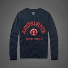 Хлопковая футболка, мужская Тонкая футболка с длинным рукавом и круглым вырезом