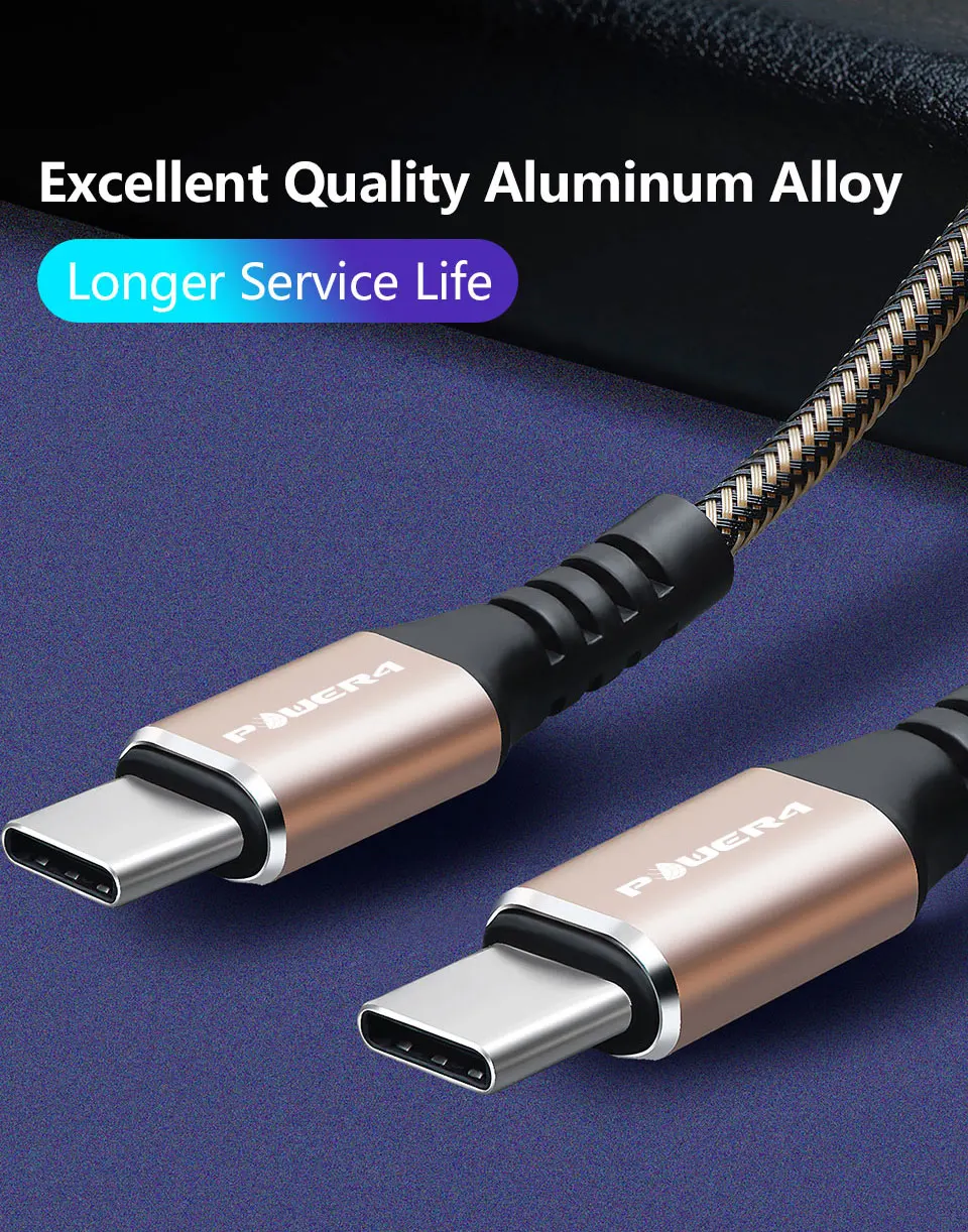 Кабель Power4 usb type C для кабеля USB C для samsung S9 Быстрый кабель зарядное устройство для Macbook/Apple мобильный телефон зарядный кабель USB-C
