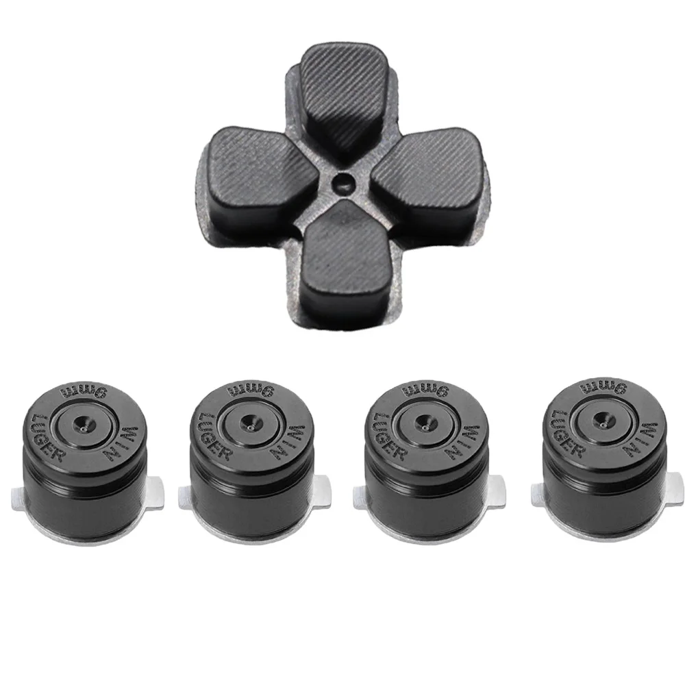 IVYUEEN для sony PS4 Dualshock 4 Pro тонкий контроллер алюминиевый сплав металлический Dpad Thumbsticks кнопки мод комплект для Playstation 4 - Цвет: 5 Buttons