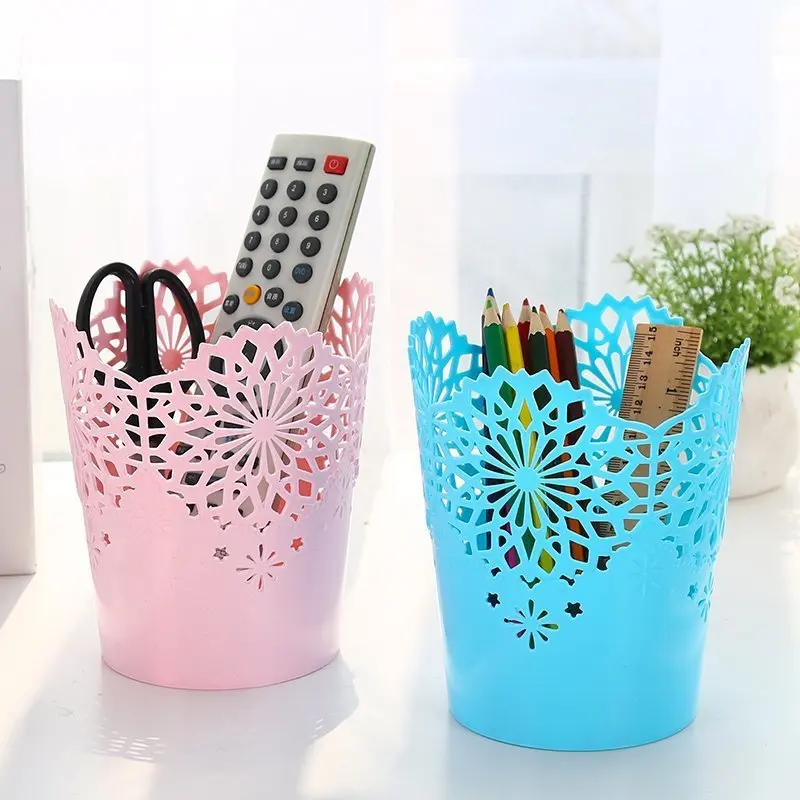 Креативный полый Цветочный карандаш держатель пластиковый футляр для макияжных