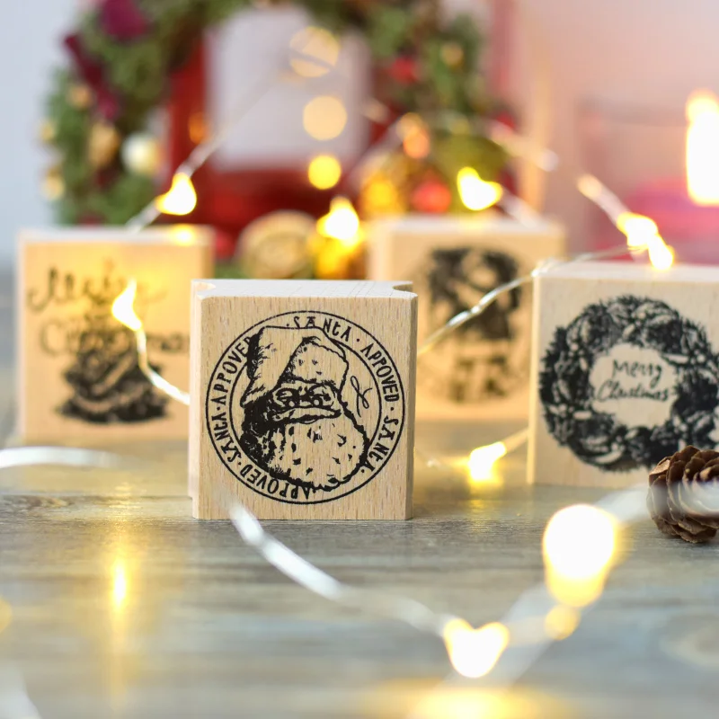 

Christmas Senta Clause Stamps DIY Cards Making Scrapbooking Material Junk Journal Supplies Diary Planner Decoration Stationery