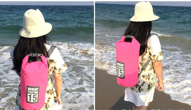 5L/10L/15L/20L водонепроницаемые сумки для хранения, сухой мешок, сумка для каноэ, каяк, рафтинг, для спорта на открытом воздухе, сумки для плавания, дорожный набор, рюкзак