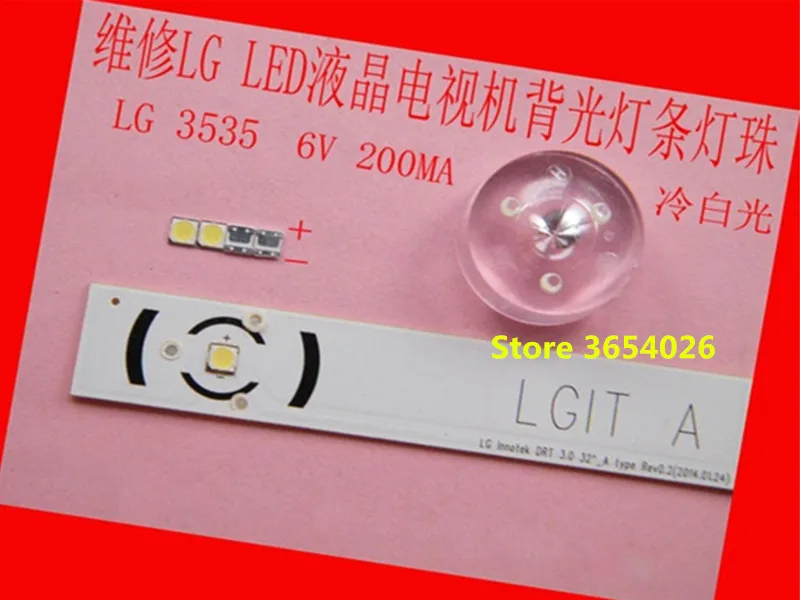 50piece/lot for repair LG LCD TV LED backlight Article lamp SMD LEDs 3535 6V Cold white light emitting diode | Освещение