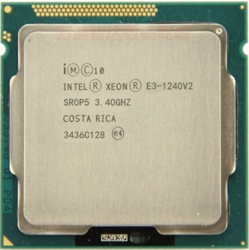 Intel Ксеон E3-1240 v2 E3 1240v2 E3 1240 v2 3,4 ГГц Quad-Core Процессор процессор 8 м 69 Вт LGA 1155