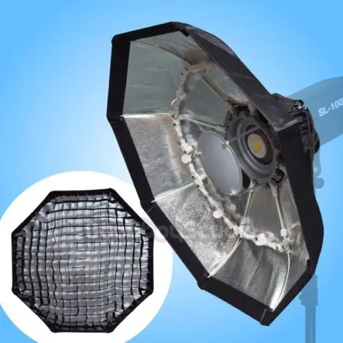 Студийная 70 см серебряная портативная посуда для красоты софтбокс с сотовой