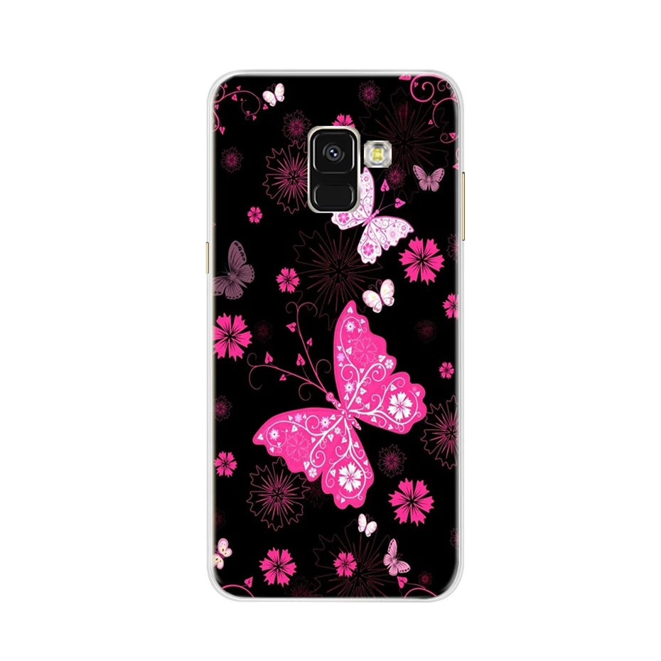 Чехол для Samsung Galaxy A8 2018 мягкий силиконовый чехол из ТПУ Plus A730F задняя крышка