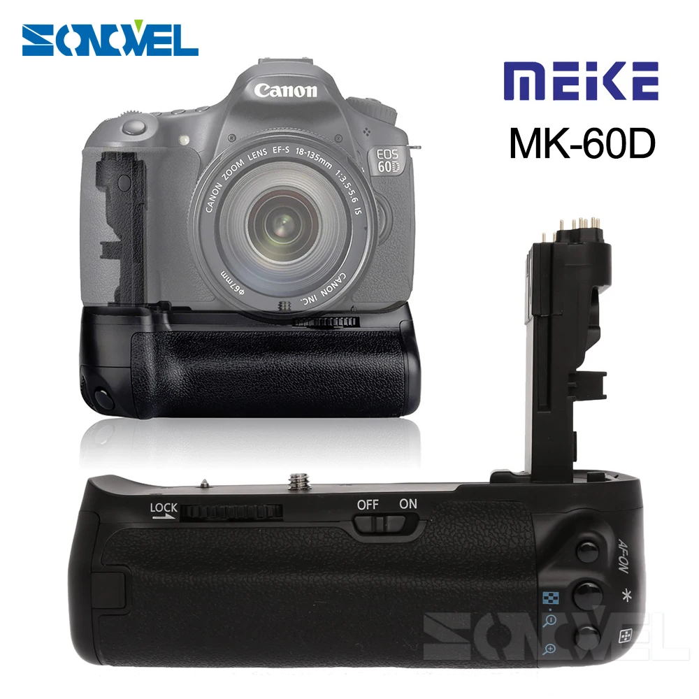 

Meike MK-6D Vertical Battery Grip Holder for Canon EOS 6D Camera DSLR Replace as BG-E13 Works with LP-E6