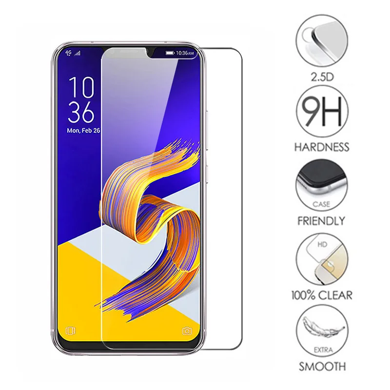 

Mobile 9H Tempered Glass for ASUS Zenfone 5Z ZS620KL 5 ZE620KL 6.2" GLASS Protective Film Screen Protector cover phone