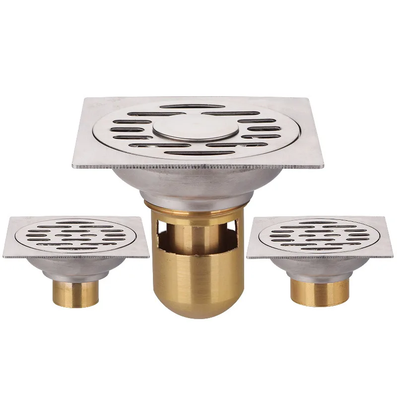 Дезодорант из нержавеющей стали 304 слив для пола полированная проволока медный