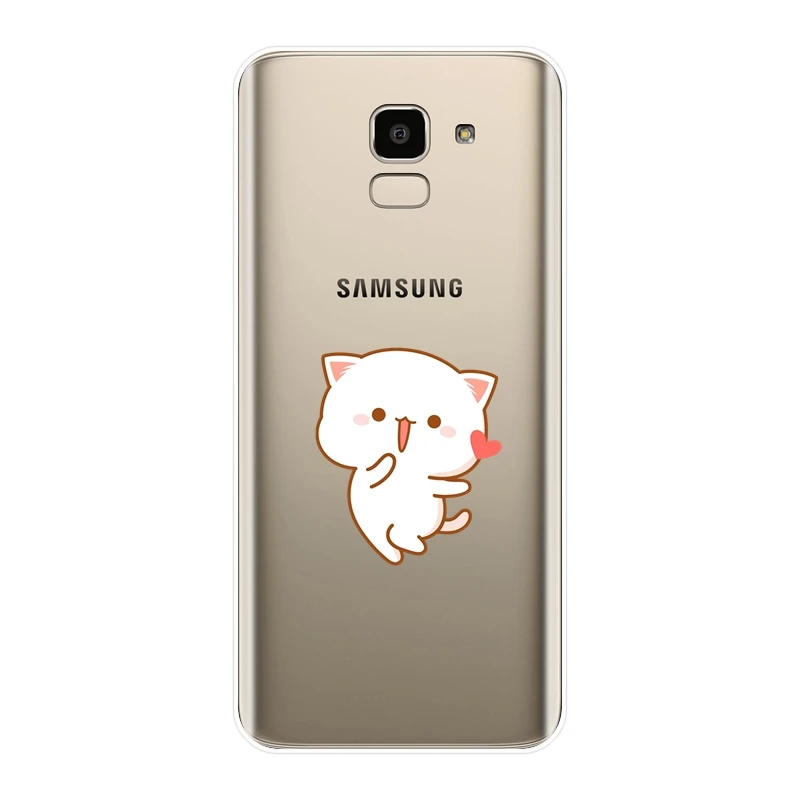 Силиконовый чехол для телефона Samsung Galaxy J4 J6 J8 Plus J2 J5 J7 Prime J3 2015 2016 2017 милый мягкий