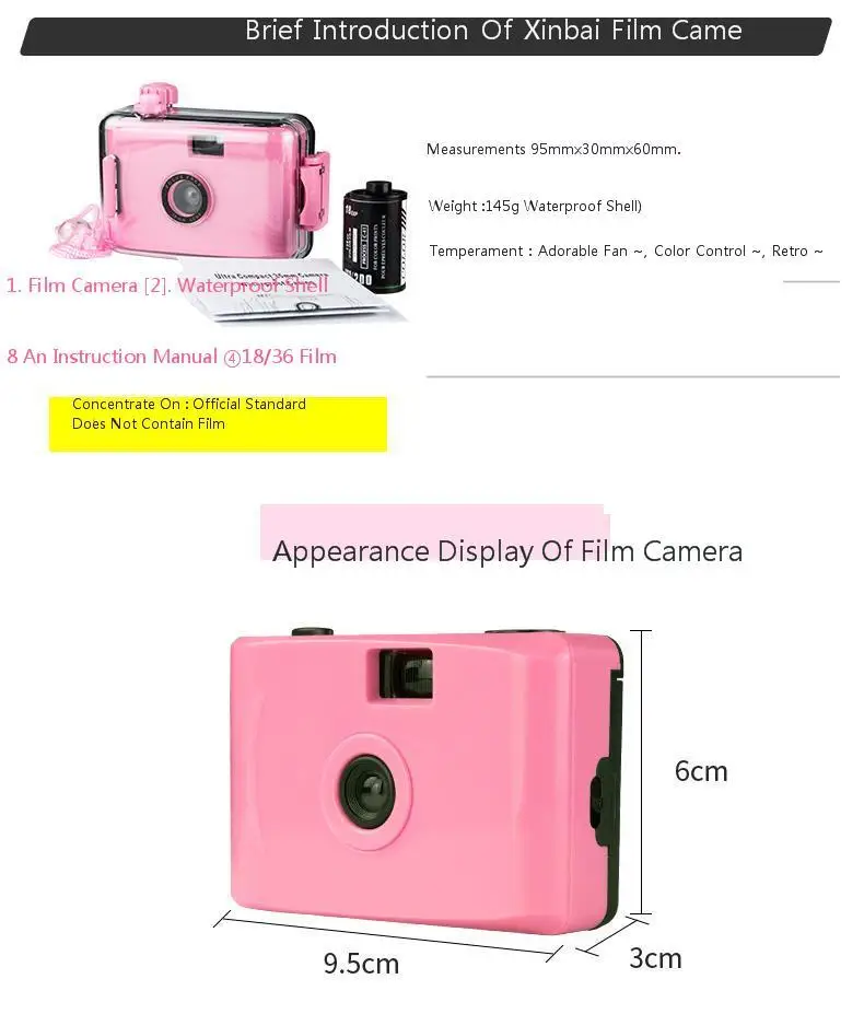 Instax Mini розовый Камара Ins тупо мгновенная камера одноразовые Câmera 135 пленка водонепроницаемый подарок Lover раздел прекрасный