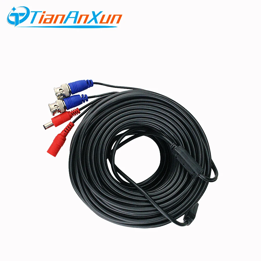 Tiananxun Video Cables Dc Power Bnc Cable For Cctv Cameras Ahd Analog Wired Surveillance Dvr System Accessories