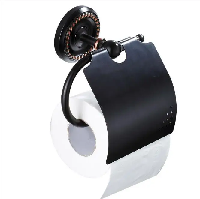 

Wall Mounted Antique Black Oil Finish Bathroom Accessories Toilet Paper Holder bathroom toilet paper roll holder Tissue holder