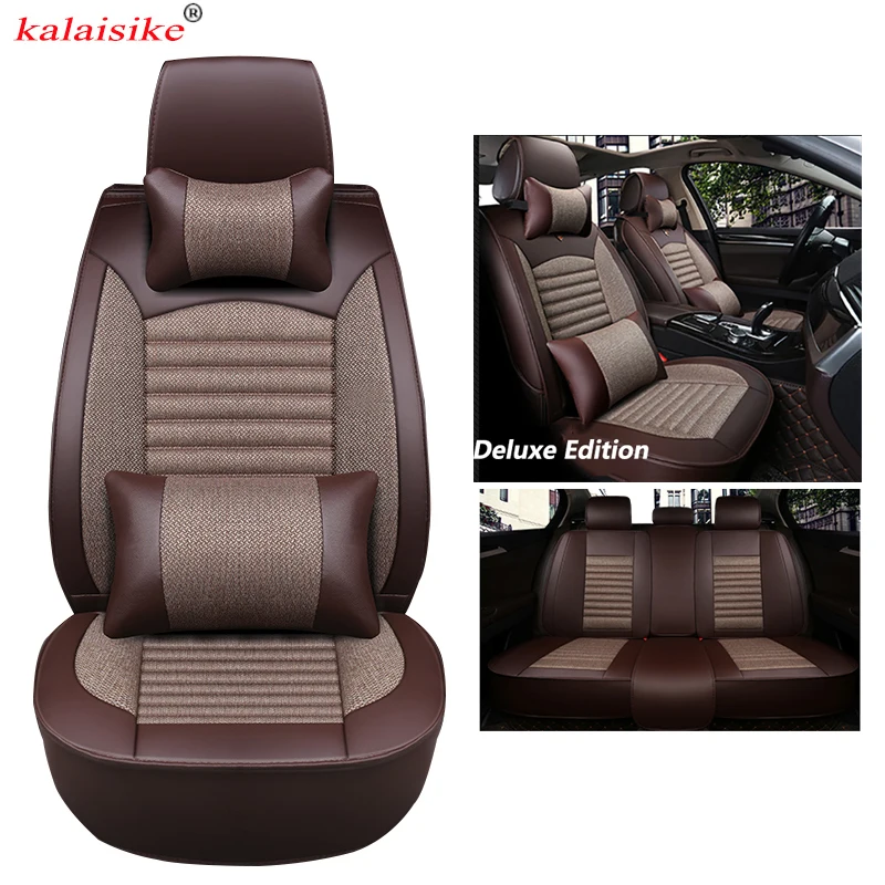 Kalaisike универсальные чехлы сидений автомобиля для Chery все модели A1/3/5 Cowin Fulwin Riich E3 E5