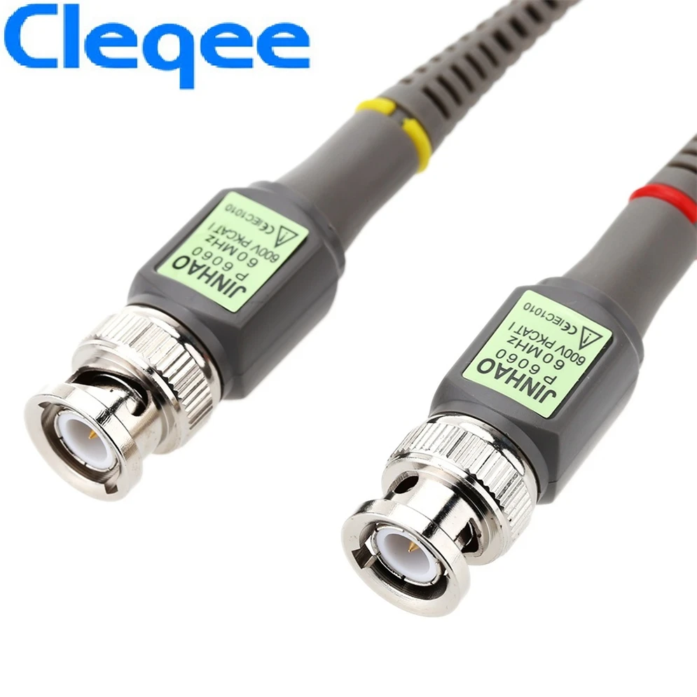 2018 Cleqee 2 шт. P6060 щуп осциллографа 60 МГц зажимы для Tektronix HP X1/X10 DC 60MHz|Детали и