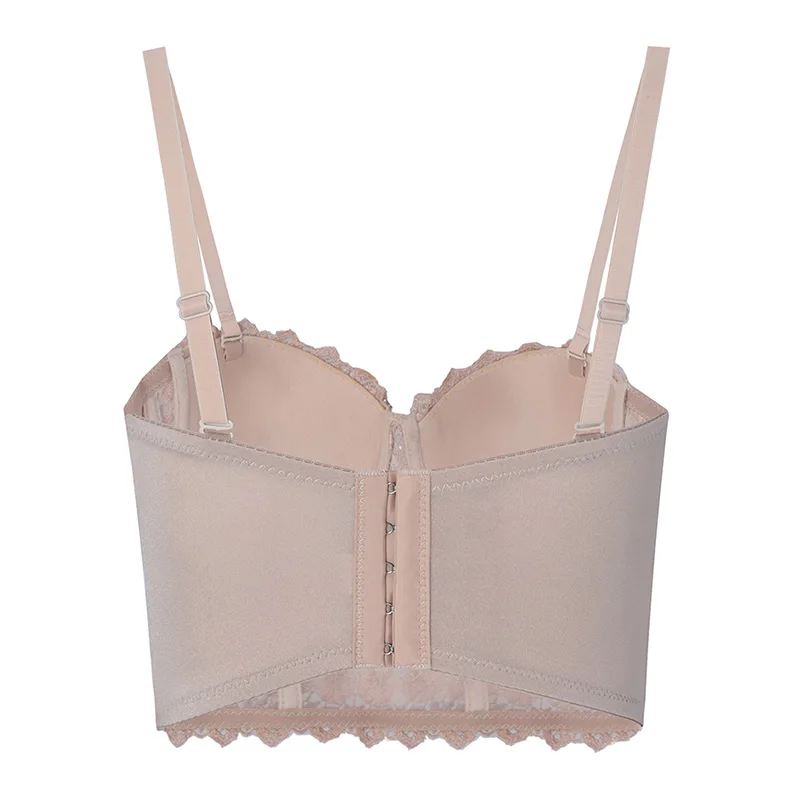 INDRESSME 2019 Новый Сексуальный Кружевной укороченный топ с открытой спиной блестками