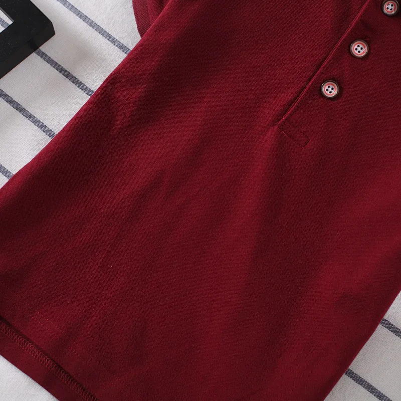 Новая рубашка поло для маленьких мальчиков хлопковая дышащая детская одежда