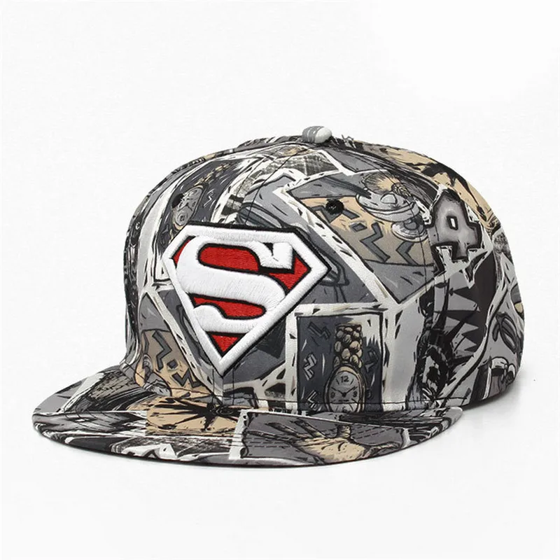 3 вида цветов Супермен подарок на день рождения Регулируемая Кепка snapback кепка