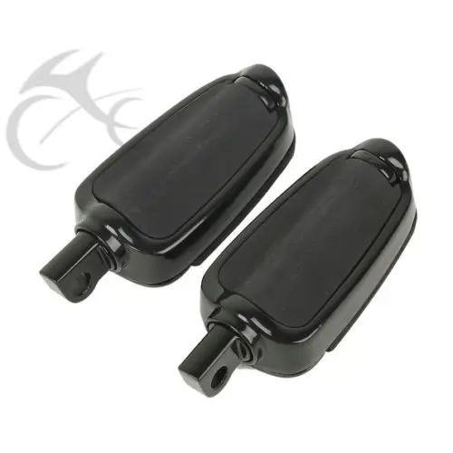 Черные подножки для мотоцикла 10 мм Harley Davidson Softail Fat Boy Dyna Sportster XL Electra Glide Classic