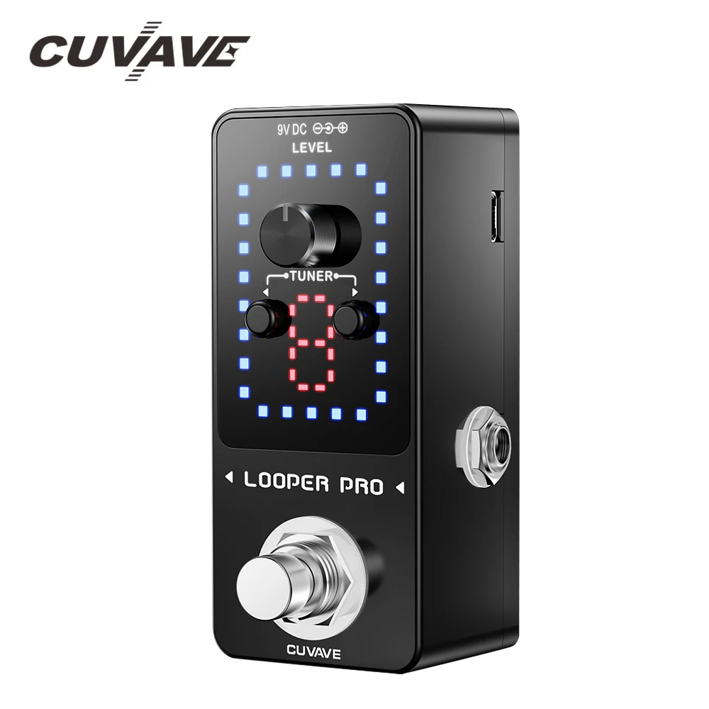 Педаль петля для гитары CUVAVE LOOPER PRO 9 петель всего 40 минут записи неограниченное