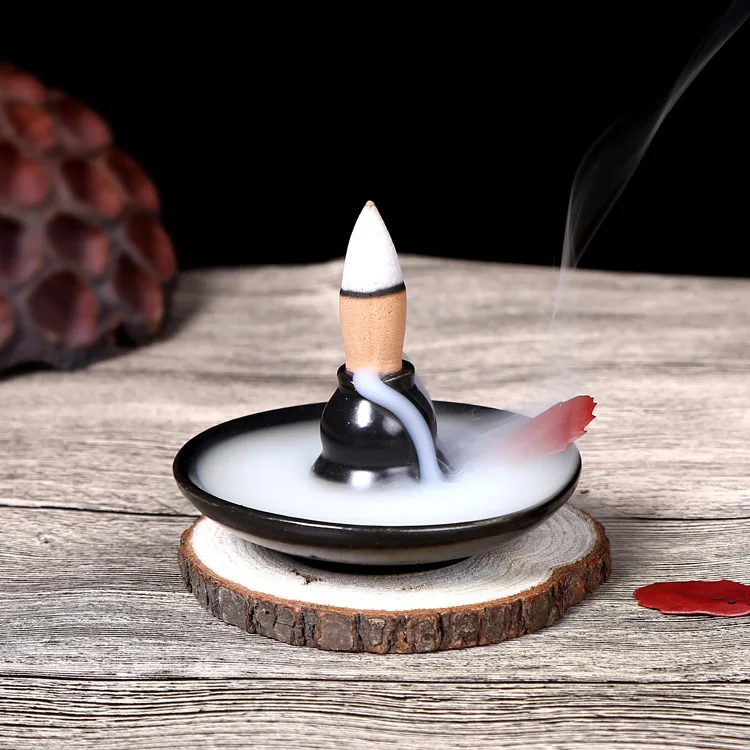 B type burner Микс Ароматизатор натуральный отток благовоний шишки или мини керамика в форме тыквы для благовоний палочка для благовоний курильница башня поднос для благовоний - Цвет: B type burner