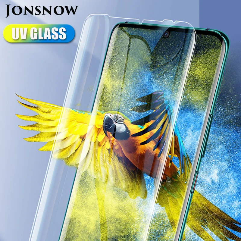 

UV Tempered Glass For Huawei P30 Pro Mate 20 Pro Full Liquid Glue Screen Protector Protective Glass HD Explosion-proof Film