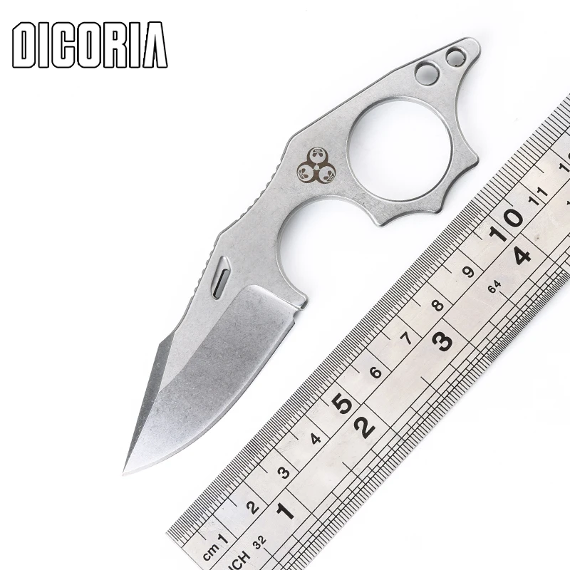 

DICORIA Arctic Fox fixed Real N690 Blade hunting straight knife KYDEX Sheath camping survival outdoor knives EDC tools