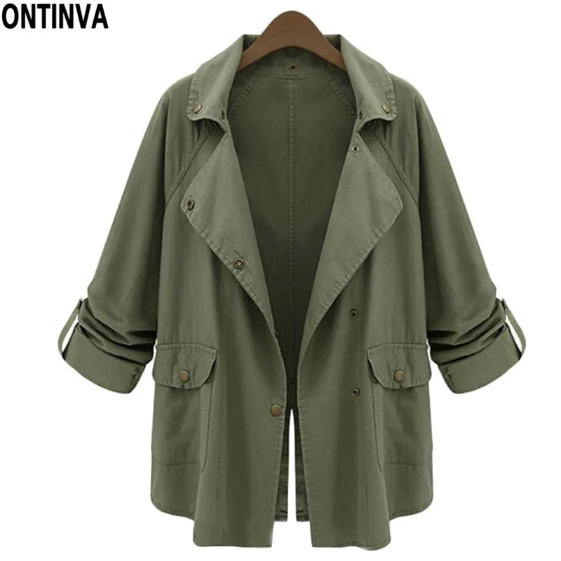 Пальто армейского зеленого цвета на пуговицах 2020 весенние европейские и