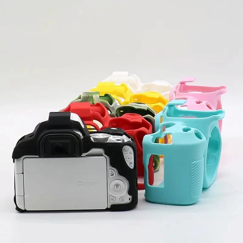 Кожаный чехол для камеры DSLR силиконовый Canon EOS R 5D3 5diii 5D4 5DIV 6D 6D2 77D 80D 200D 800D защитный