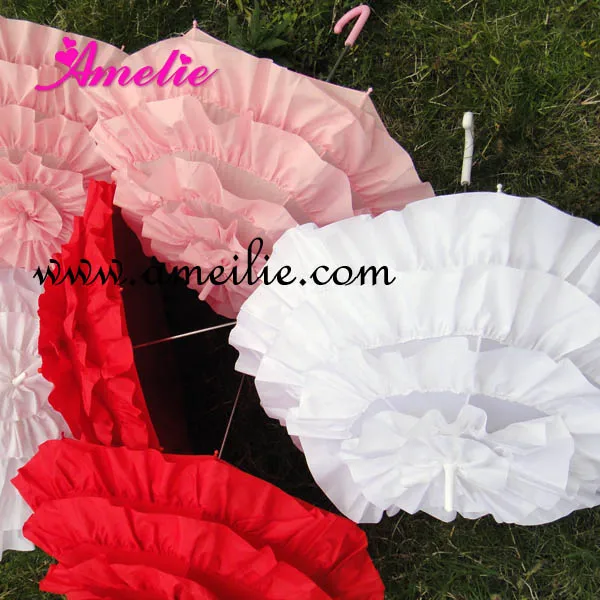 Кружевной зонтик с рюшами 6 шт./лот бесплатная доставка|parasol manufacturers|parasol umbrellas