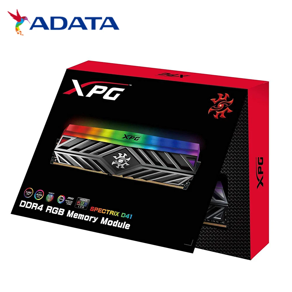 ADATA Новый XPG D41 PC Настольный модуль памяти Память 8GB16GB 2X8GB DDR4 PC4 3200Mhz 3000MHZ 2666MHZ DIMM 2666 3000