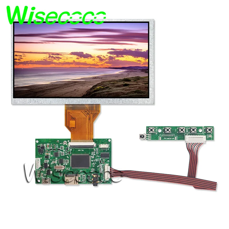 full kit 1 7-дюймовый ЖК-дисплей для TTL LVDS плата контроллера HDMI VGA 2AV 50 PIN подходит только для AT070TN90 92 94 Поддержка автоматически Raspberry Pi - Цвет: full kit 1