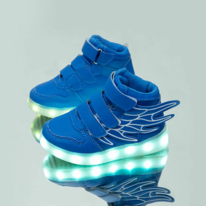 

Children Glowing Sneakers Kid Led Lighted Shoes Boys Girls Tenis With Lights USB Charging Shoes Led Simulation Luminous Sneakers
