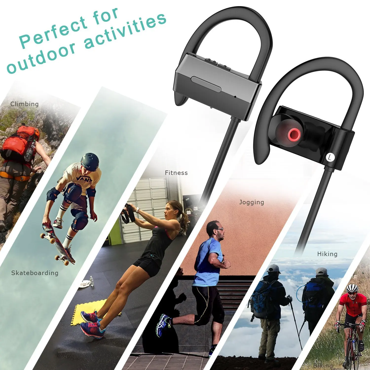 Ubit BH-05 Спортивные Bluetooth наушники с микрофоном гарнитура ушным крючком устойчивое