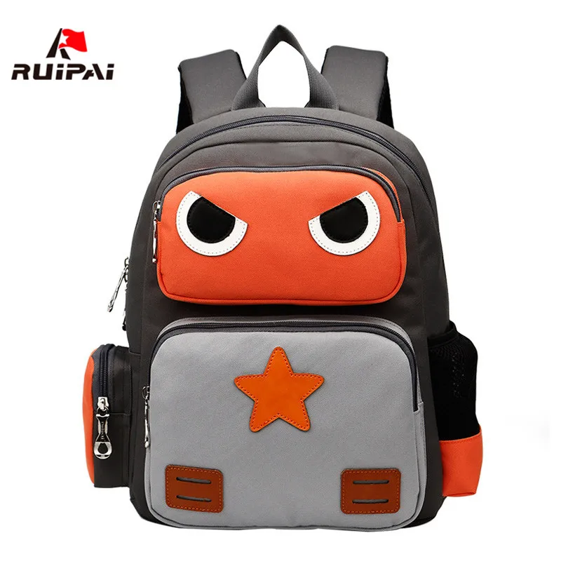 01 RUIPAI нейлон детские школьные сумки мультфильм роботы ортопедические детский сад Девочки Дети Детские рюкзаки школьные сумки - Цвет: 01