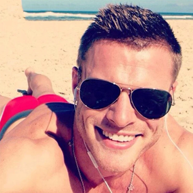 Солнцезащитные очки-авиаторы зеркальные для мужчин и женщин брендовые