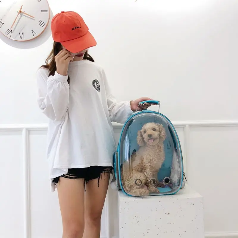 Дышащие прозрачные капсулы Pet Cat Puppy Рюкзак-переноска для путешествий