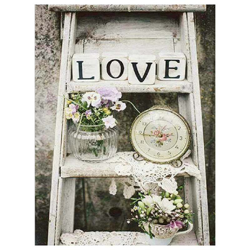 

Алмазная картина, полный дисплей, алмазная вышивка "окно", вышивка крестом, стразы, Декор для дома CNN