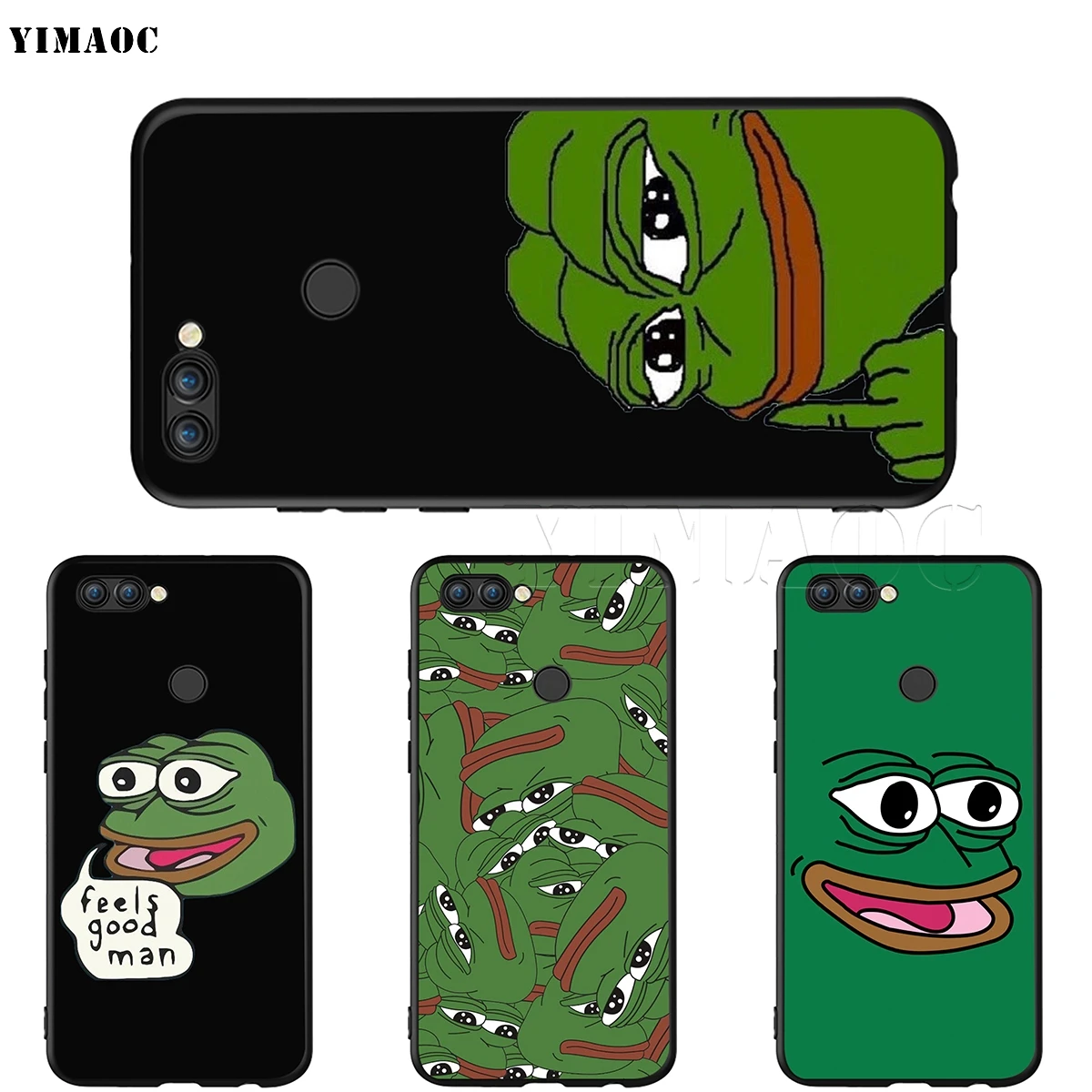 Силиконовый чехол YIMAOC Pepe the Frog для Huawei Honor 6a 7a 7c 7x8 9 10 Lite Pro Y6 Prime 2018 2017 | Мобильные