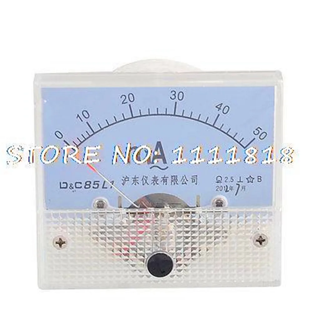 

Beige Mounting Head Plastic AC Milli Ampere Current Meter Gauge 0-50MA