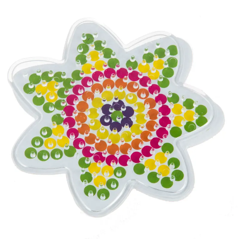 5 мм Хама бусины шаблон с Colore бумаги пластик трафарет головоломки Perler бусины Diy Прозрачная форма головоломки Pegboard