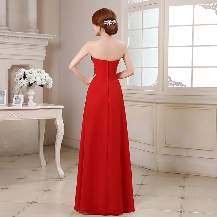 

2017 New Elegant Evening Dresses Brides Gown Ladies Women Girls Strapless Ball Prom Party Homecoming/Graduation Formal Dress