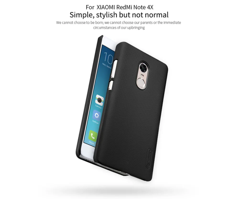 Nillkin For Xiaomi Redmi Note 4X case cover funda 5.5'' hard plastic back redmi note 4x + free Screen Protector |