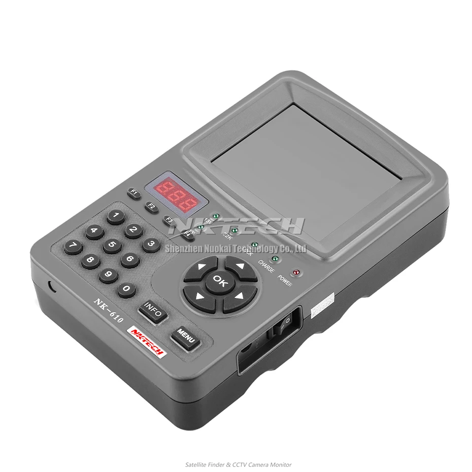 NKTECH HD цифровое спутниковое устройство поиска ТВ-сигнала NK-610 монитор камеры CCTV тестер Аналоговый Камера s-Video Аудио Тесты 1080 P 3," TFT