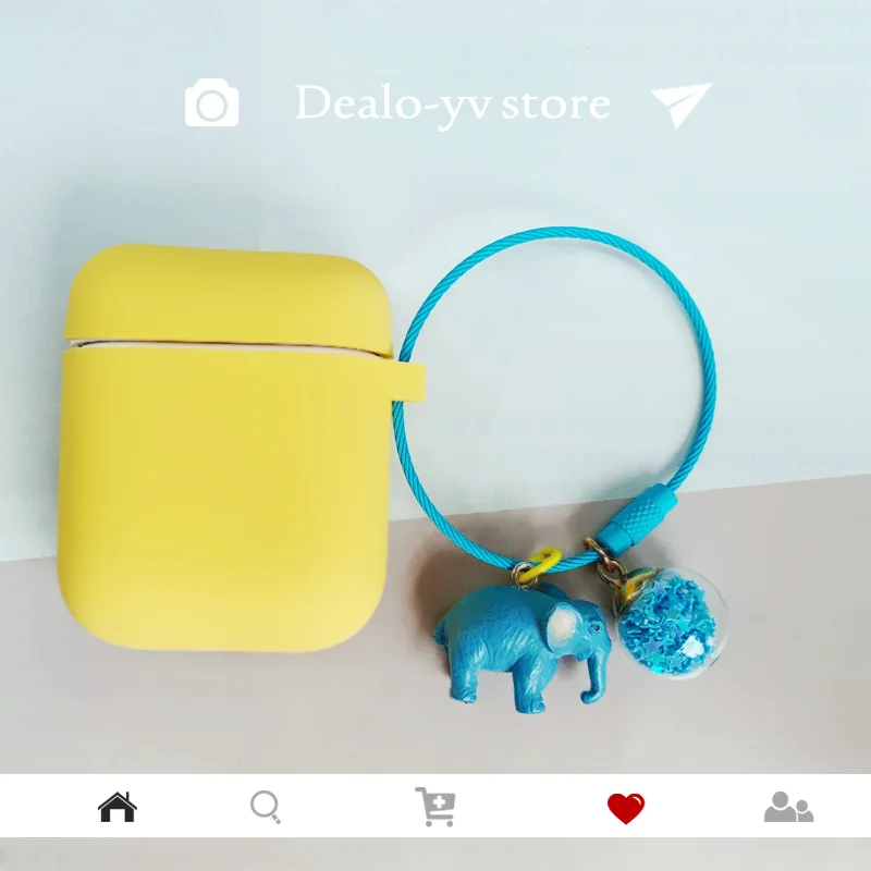 Роскошный силиконовый чехол брелок с рисунком из мультфильма аксессуары для airpods