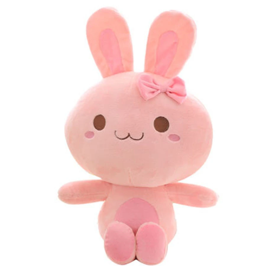 Розовый кролик чучело мягкая Игрушечные лошадки для Обувь девочек Подарки на