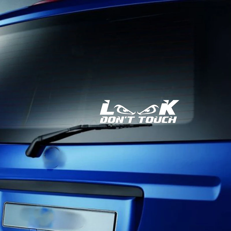 15*4 см Aufkleber Look Dont Touch стикер Blick Jdm мотоцикл бампер внедорожника окна автомобиля