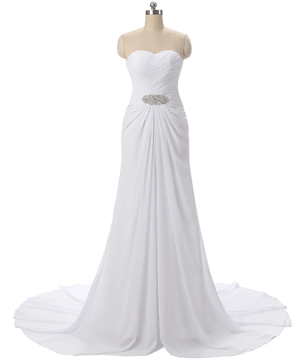 Vestidos de novia 2020 летние пляжные шифоновые платья для свадьбы сексуальные без
